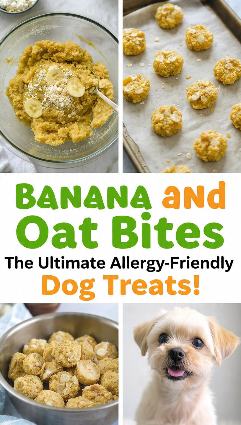Banana and Oat Bites The Ultimate Allergy-Friendly Dog Treats!