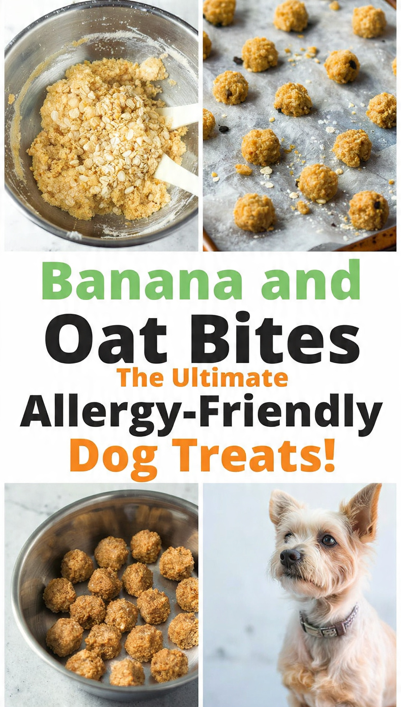Banana and Oat Bites The Ultimate Allergy-Friendly Dog Treats!