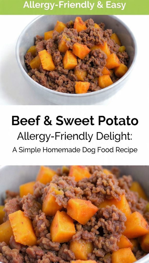 Beef & Sweet Potato Allergy-Friendly Delight A Simple Homemade Dog Food Recipe