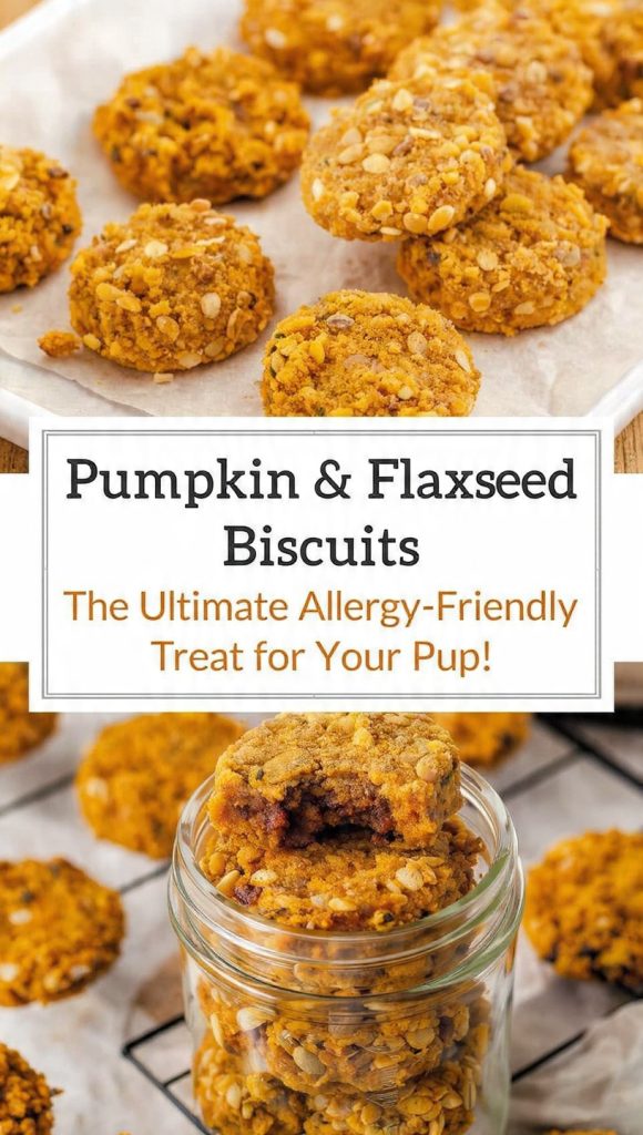 Pumpkin & Flaxseed Biscuits The Ultimate Allergy-Friendly Treat for Your Pup!