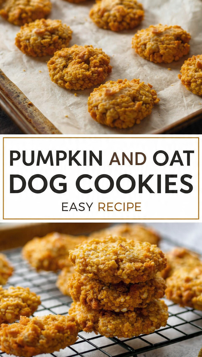 Pumpkin and Oat Dog Cookies Easy Recipe