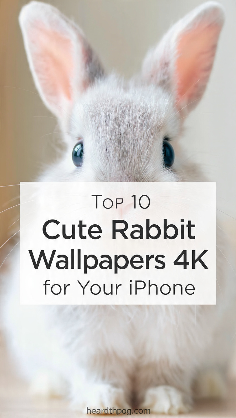 Top 10 Cute Rabbit Wallpapers 4K for Your iPhone