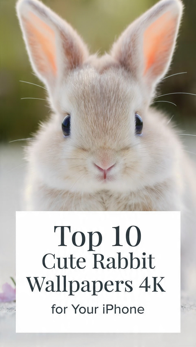 Top 10 Cute Rabbit Wallpapers 4K for Your iPhone