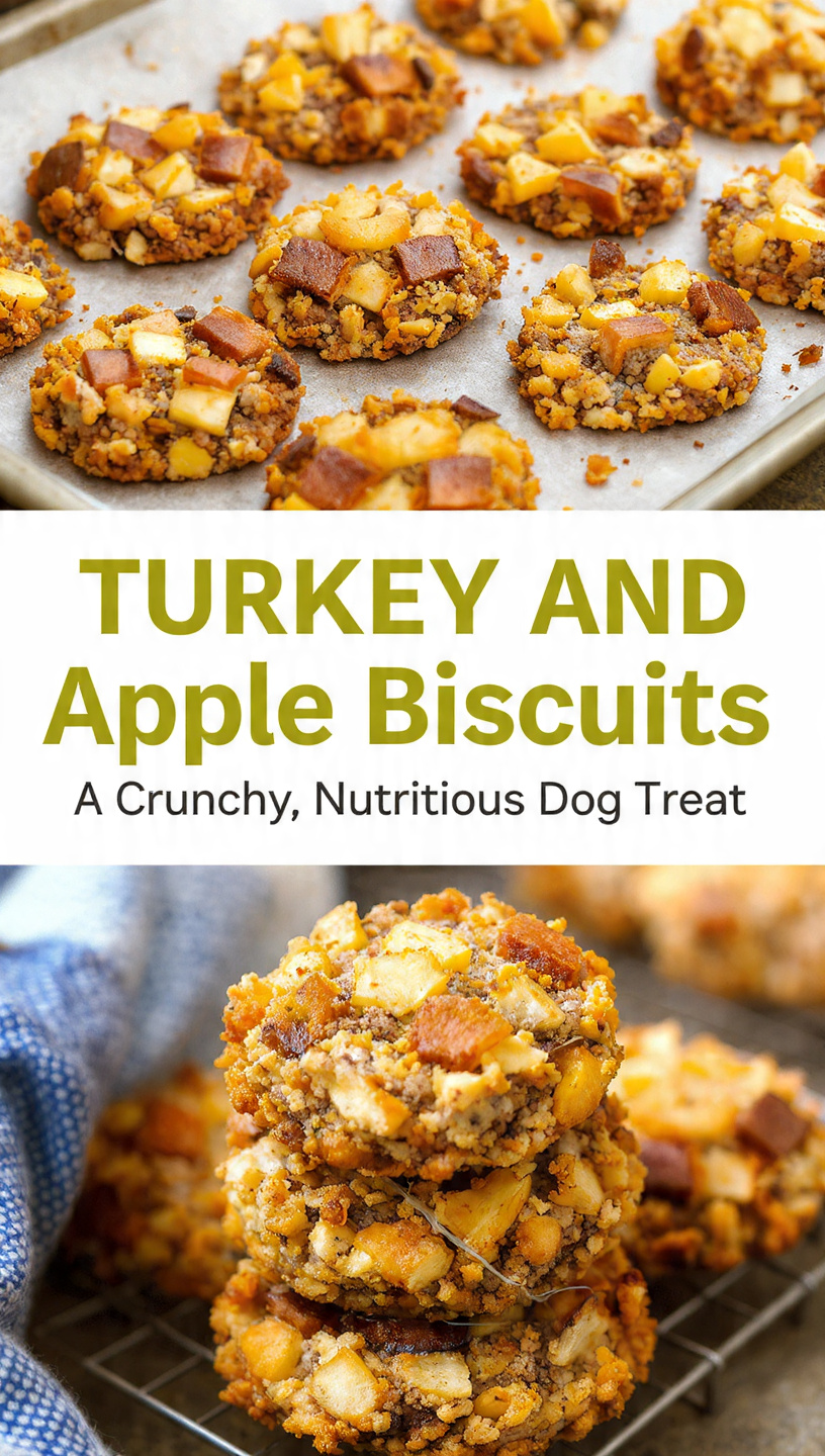 Turkey and Apple Biscuits A Crunchy, Nutritious Dog Treat