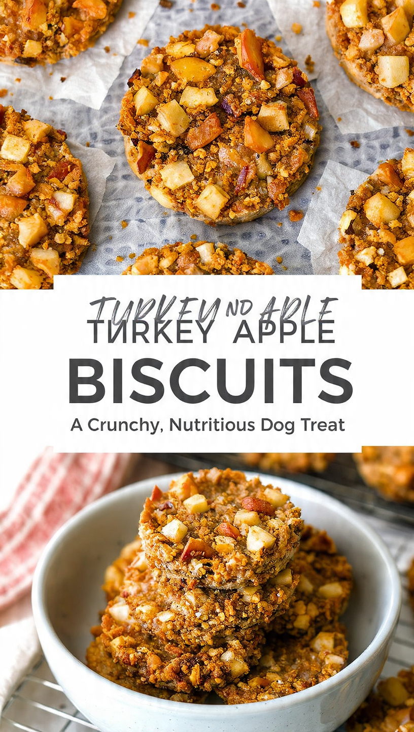 Turkey and Apple Biscuits A Crunchy, Nutritious Dog Treat