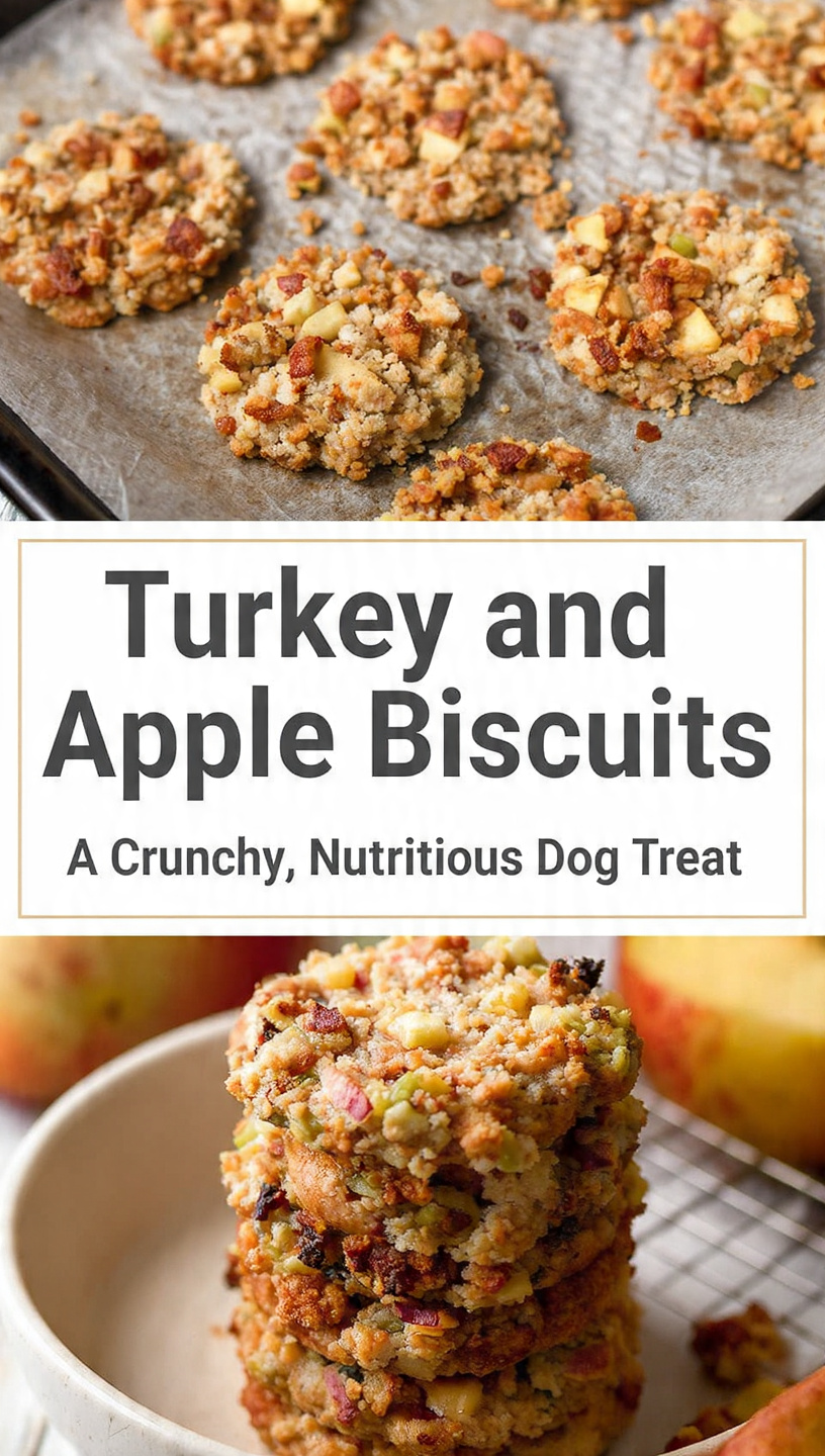 Turkey and Apple Biscuits A Crunchy, Nutritious Dog Treat