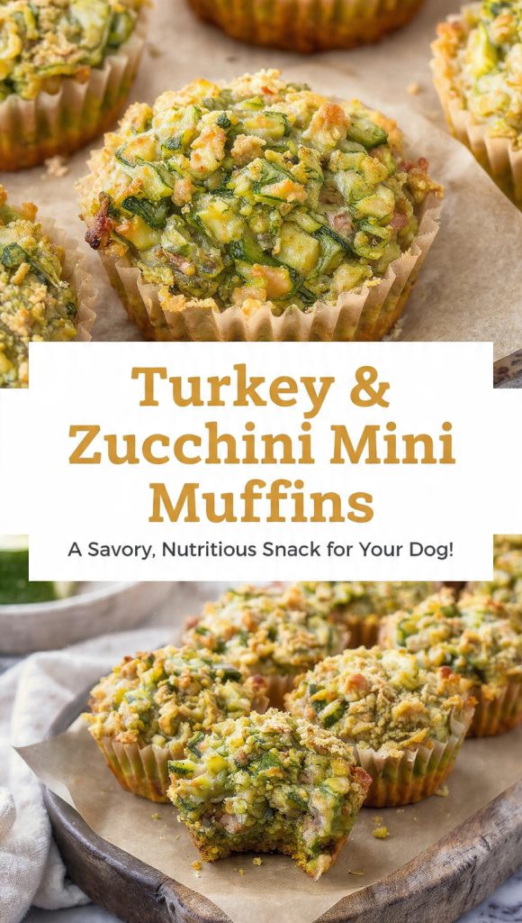Turkey and Zucchini Mini Muffins A Savory, Nutritious Snack for Your Dog