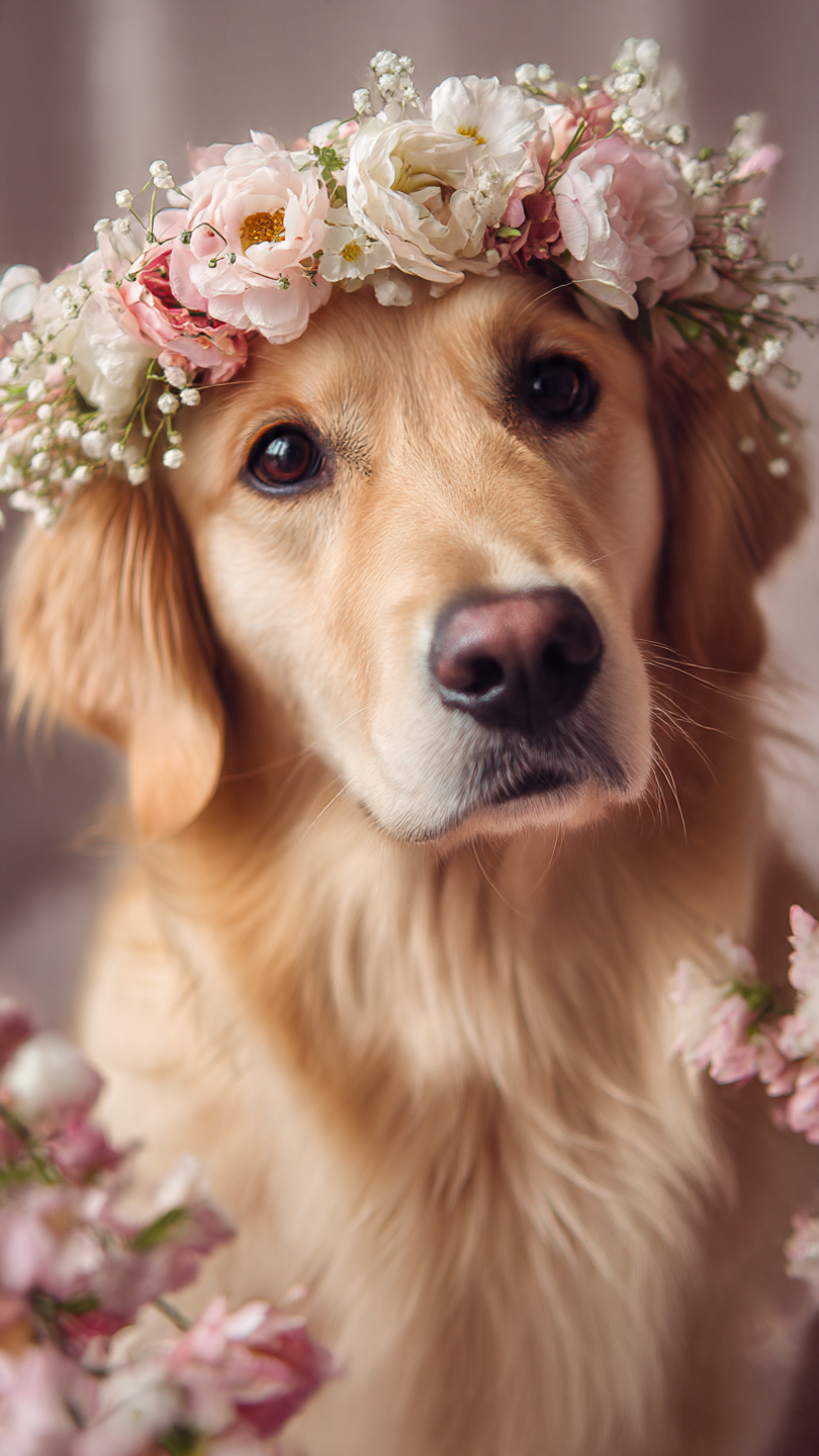 30 Cute Golden Retriever Wallpapers (Free Phone Wallpapers)