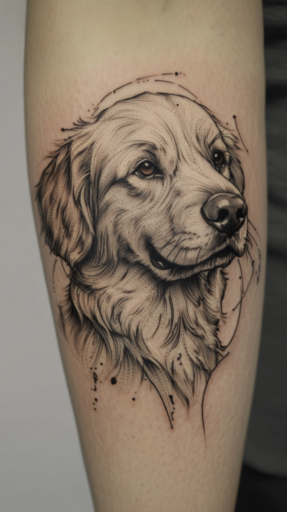Top 10 Golden Retriever Tattoo Ideas
