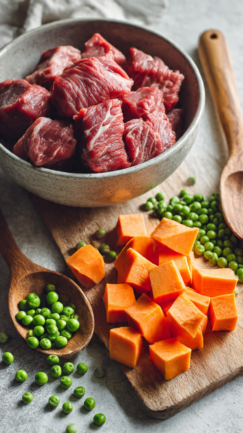 Beef & Sweet Potato Allergy-Friendly Delight: A Simple Homemade Dog Food Recipe