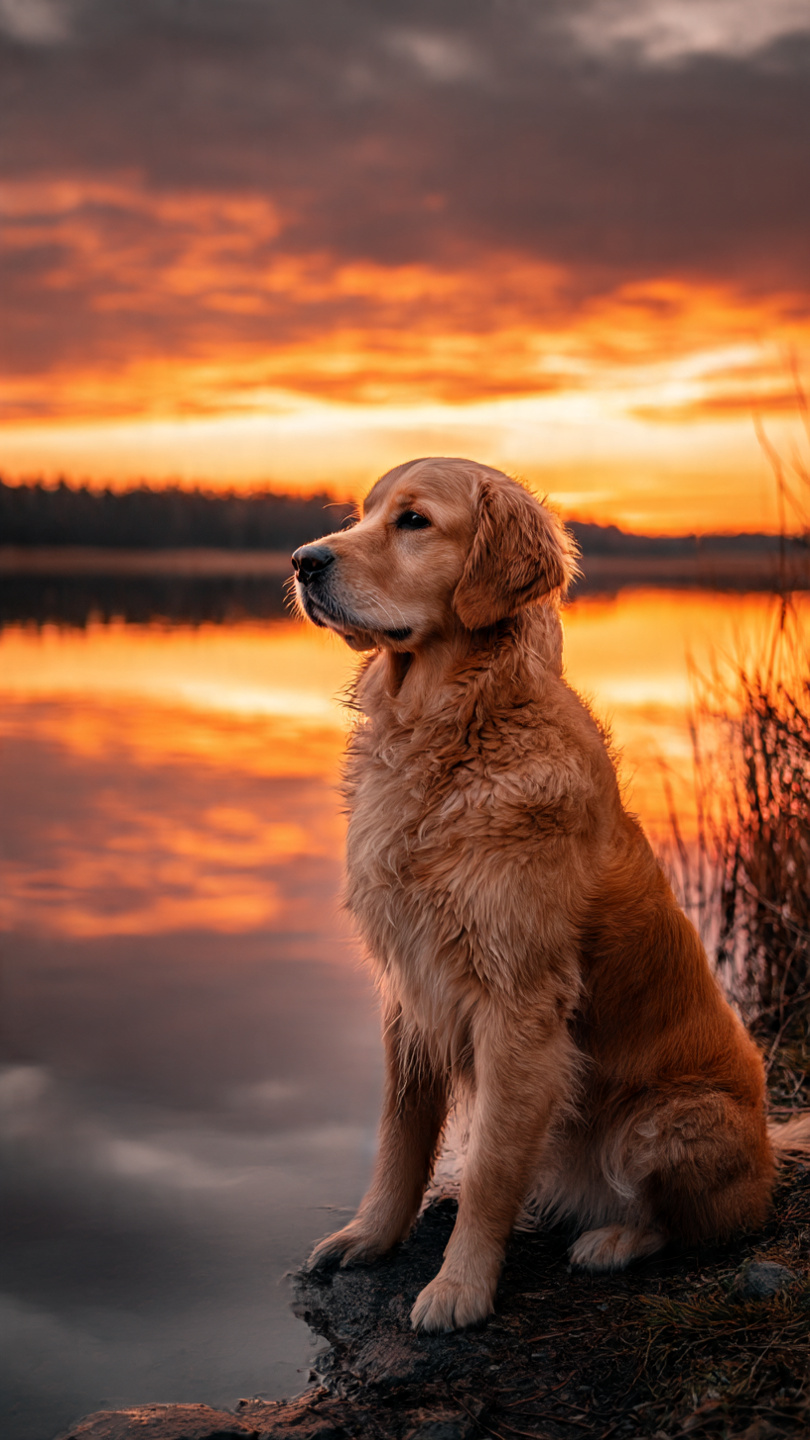 30 Cute Golden Retriever Wallpapers (Free Phone Wallpapers)