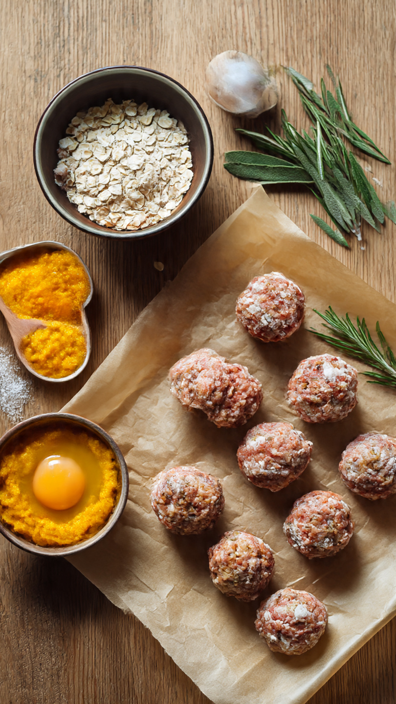 Turkey and Pumpkin Meatballs: A Healthy, Tasty Treat for Your Dog