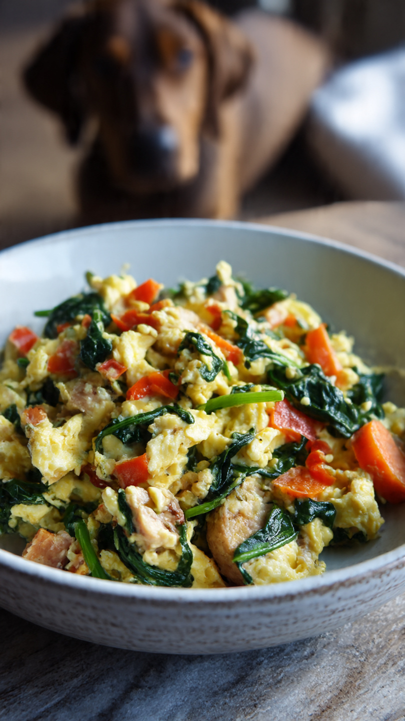 Turkey and Spinach Scramble: A Protein-Packed Breakfast for Your Dog