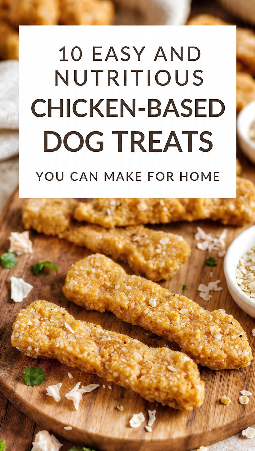 10 Easy and Nutritious Chicken-Based Dog Treats You Can Make at Home