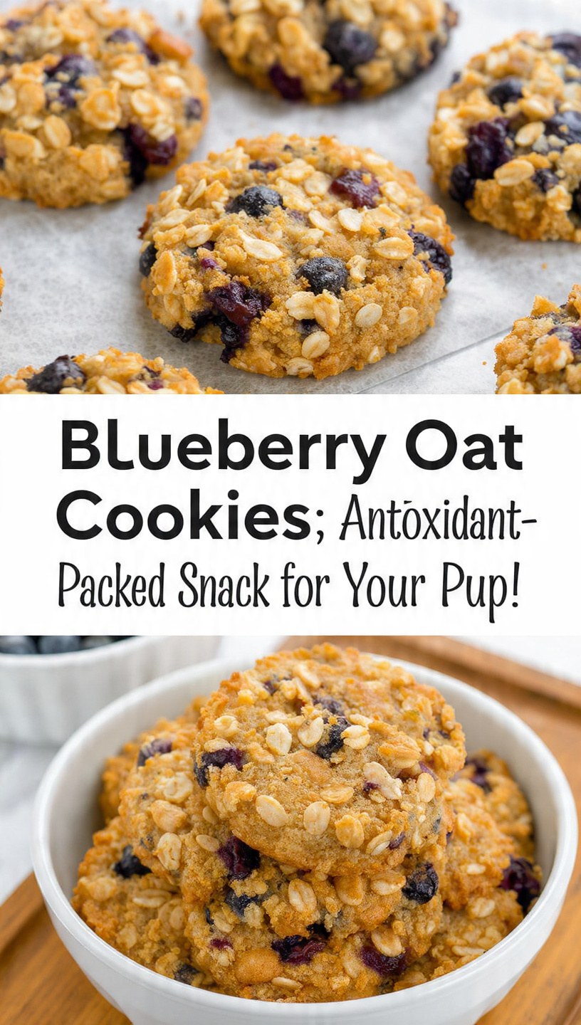 Blueberry Oat Cookies A Fruity, Antioxidant-Packed Snack for Your Pup