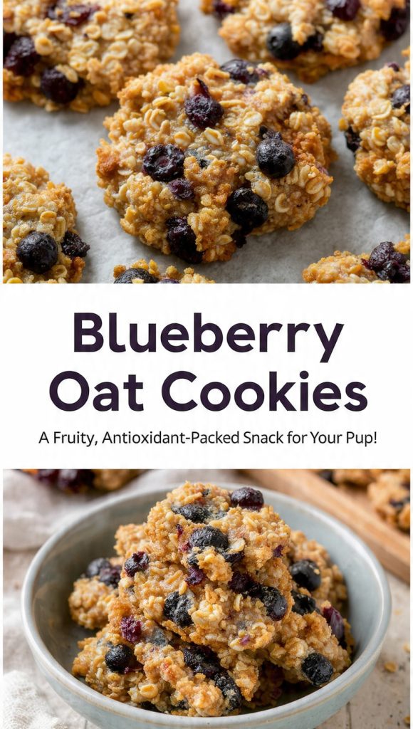 Blueberry Oat Cookies A Fruity, Antioxidant-Packed Snack for Your Pup