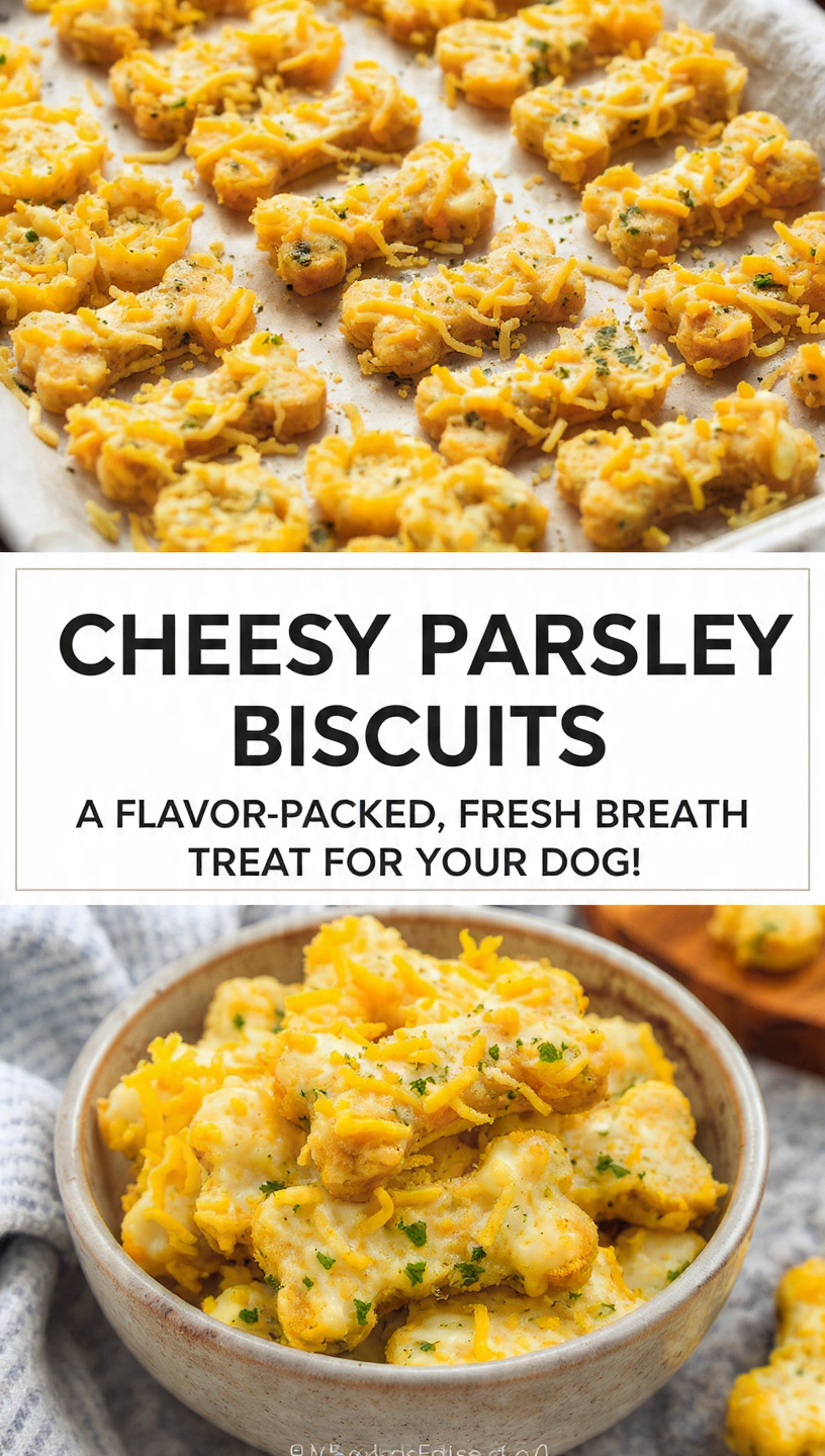 Cheesy Parsley Biscuits A Flavor-Packed, Fresh Breath Treat for Your Dog