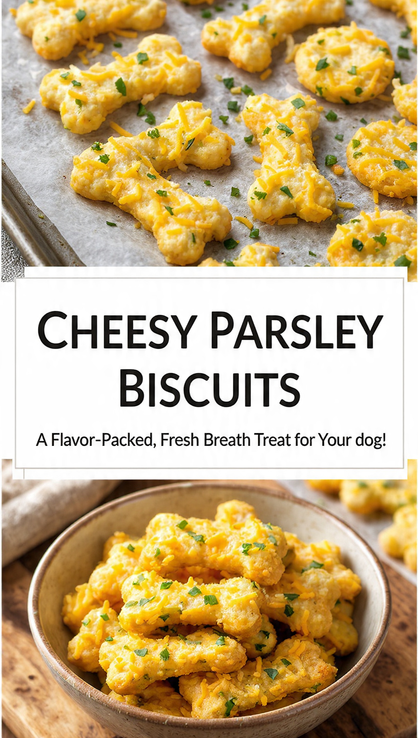 Cheesy Parsley Biscuits A Flavor-Packed, Fresh Breath Treat for Your Dog