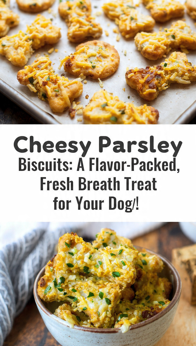 Cheesy Parsley Biscuits A Flavor-Packed, Fresh Breath Treat for Your Dog