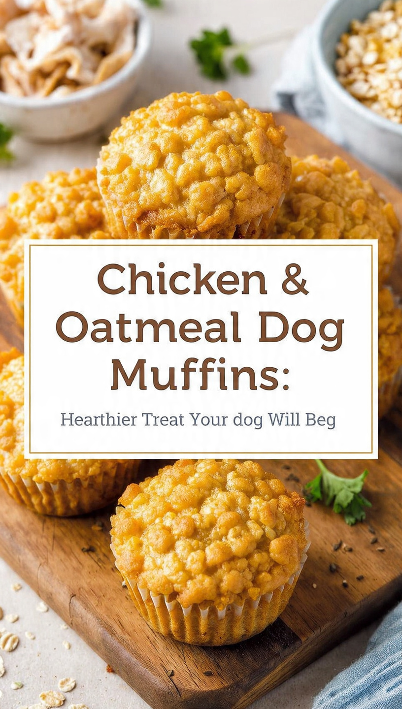 Chicken & Oatmeal Muffins A Heartier Treat Your Dog Will Beg For