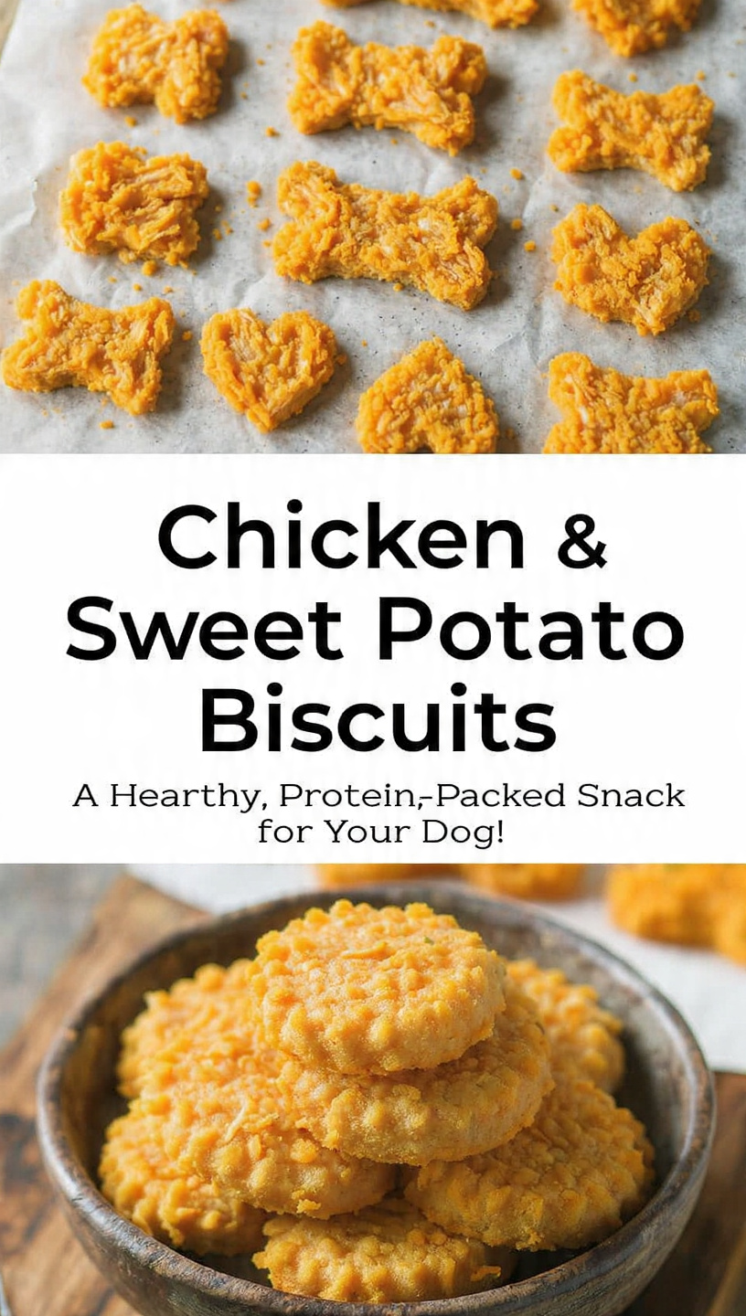 Chicken & Sweet Potato Biscuits A Hearty, Protein-Packed Snack for Your Dog