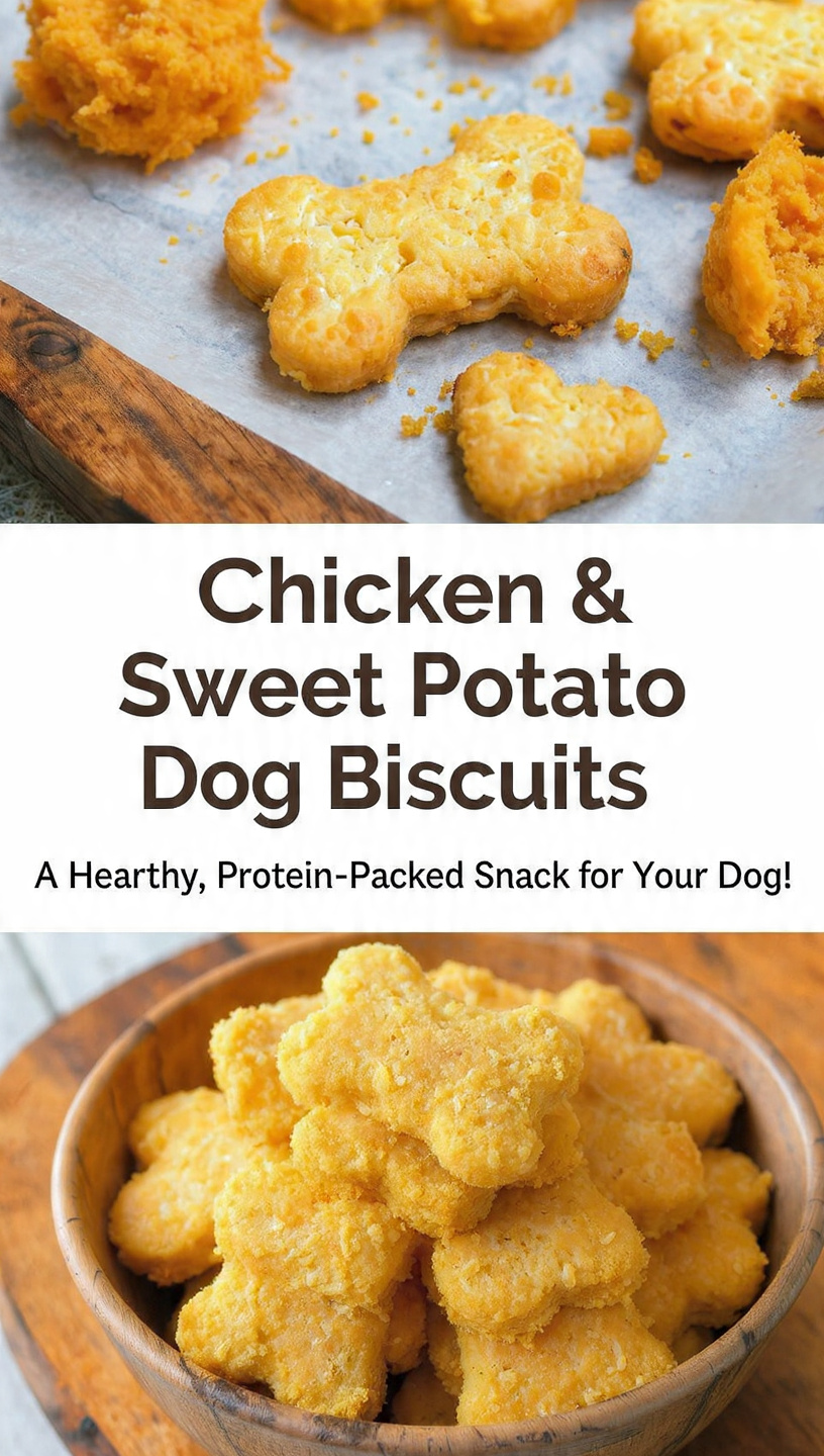 Chicken & Sweet Potato Biscuits A Hearty, Protein-Packed Snack for Your Dog