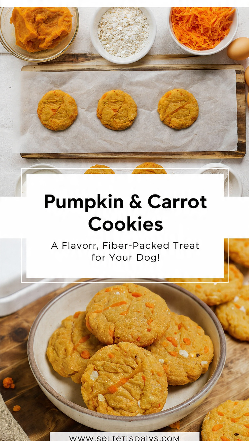 Pumpkin & Carrot Cookies A Flavorful, Fiber-Packed Treat for Your Dog