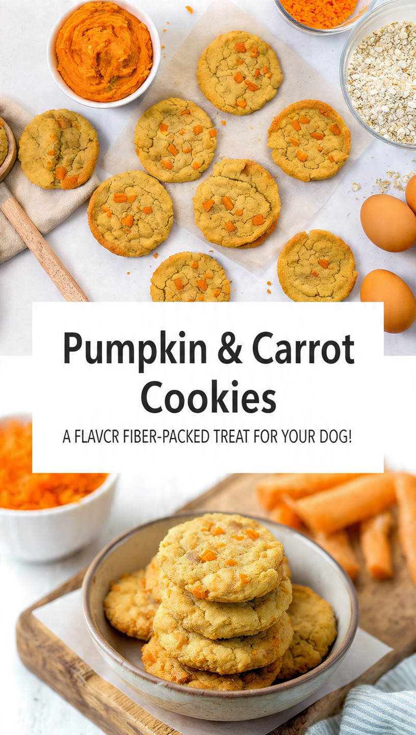 Pumpkin & Carrot Cookies A Flavorful, Fiber-Packed Treat for Your Dog