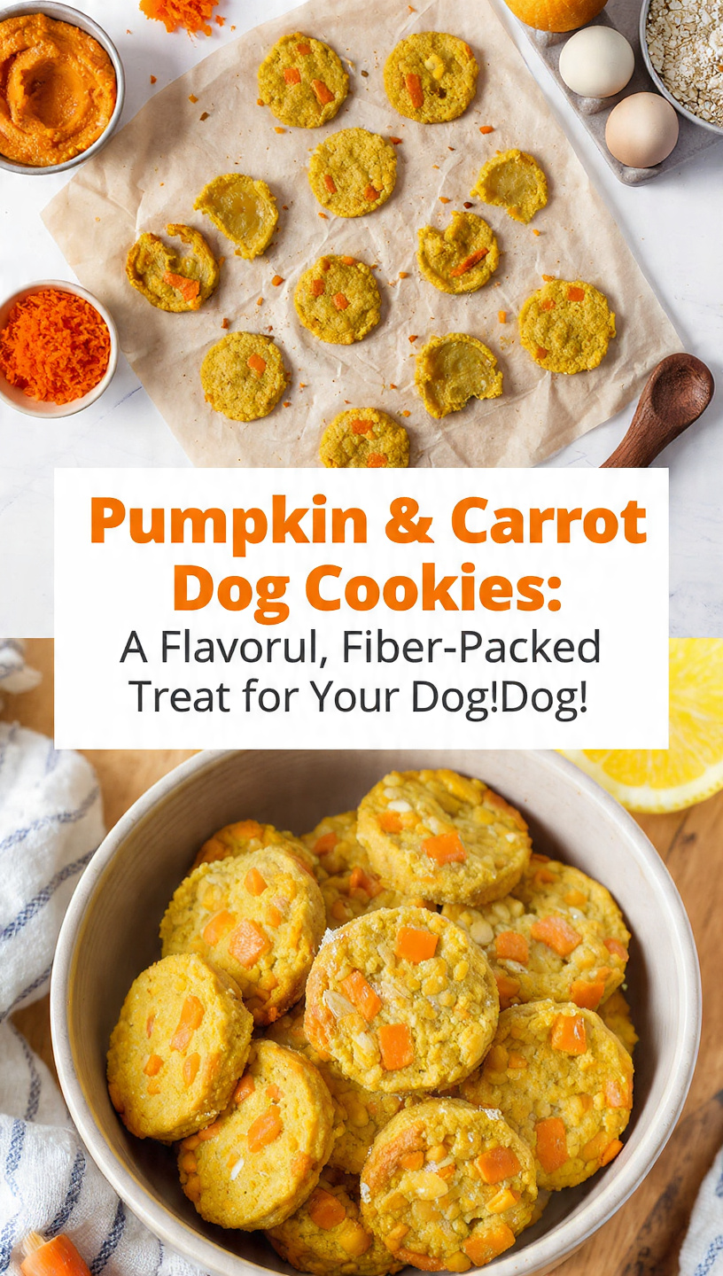 Pumpkin & Carrot Cookies A Flavorful, Fiber-Packed Treat for Your Dog
